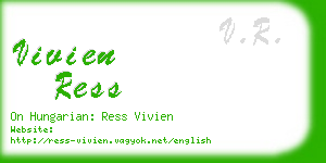 vivien ress business card